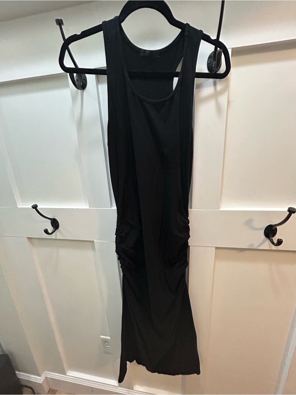 Black Sleeveless Bodycon Midi Dress